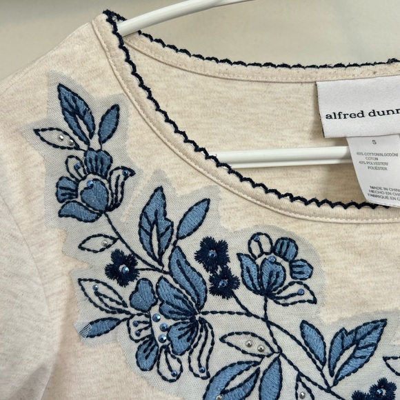 Alfred Dunner Sweater - 3/4 Sleeve - Size Small 🌸✨ - Picture 5 of 6